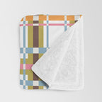 Bold Crosshatch Colorful Throw Blanket Gallery Image 3