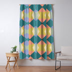  Mid-century Modern Geometric Pattern Window Curtain Gallery Image 5