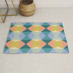  Mid-century Modern Geometric Pattern Rug Gallery Image 1