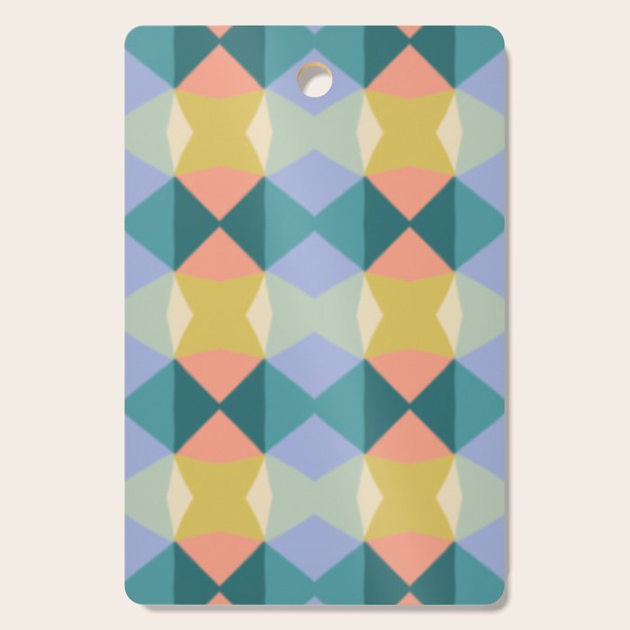  Mid-century Modern Geometric Pattern Cutting Board Gallery Image 1