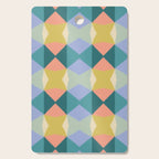  Mid-century Modern Geometric Pattern Cutting Board Gallery Image 1
