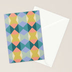  Mid-century Modern Geometric Pattern Stationery Card Gallery Image 2