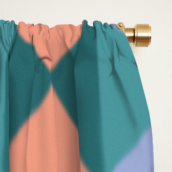  Mid-century Modern Geometric Pattern Window Curtain Gallery Image 2