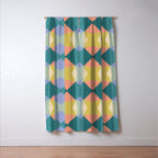  Mid-century Modern Geometric Pattern Window Curtain Gallery Image 3