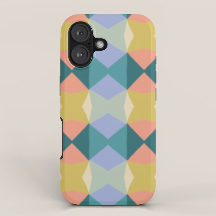  Mid-century Modern Geometric Pattern iPhone Case Gallery Image 1