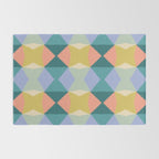  Mid-century Modern Geometric Pattern Rug Gallery Image 2