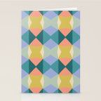  Mid-century Modern Geometric Pattern Stationery Card Gallery Image 2