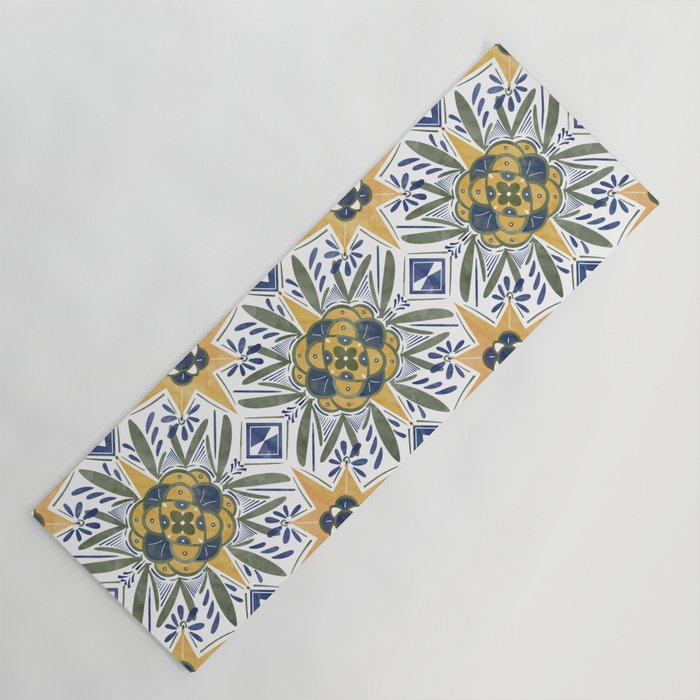 Modern fantasy tiles S Yoga Mat Gallery Image 1