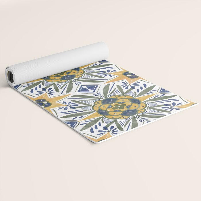 Modern fantasy tiles S Yoga Mat Gallery Image 2