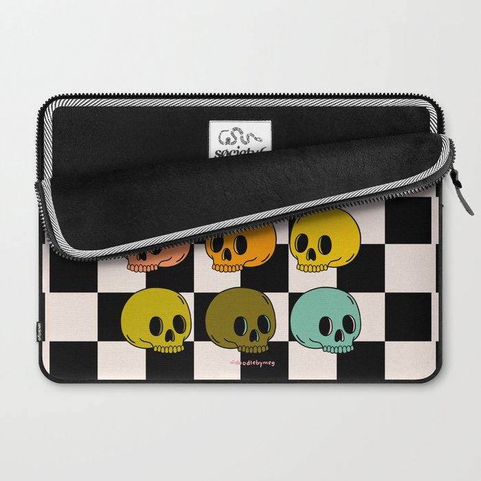 Rainbow Skulls Laptop Sleeve Gallery Image 2