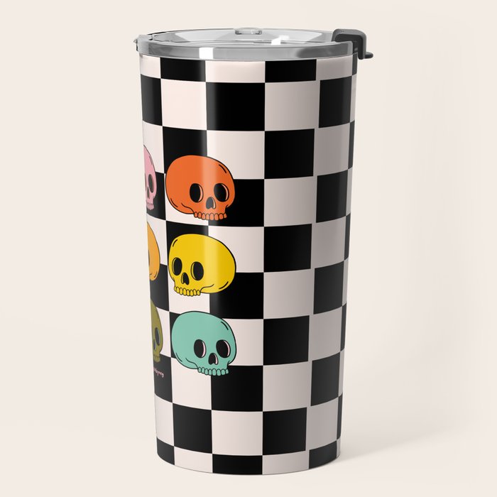 Rainbow Skulls Travel Mug Gallery Image 2