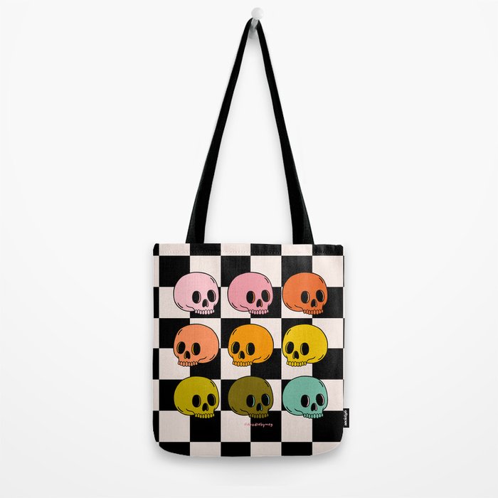 Rainbow Skulls Tote Bag Gallery Image 2