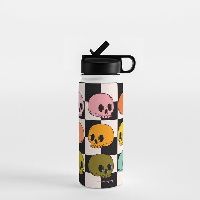 Rainbow Skulls Water Bottle Gallery Image 1