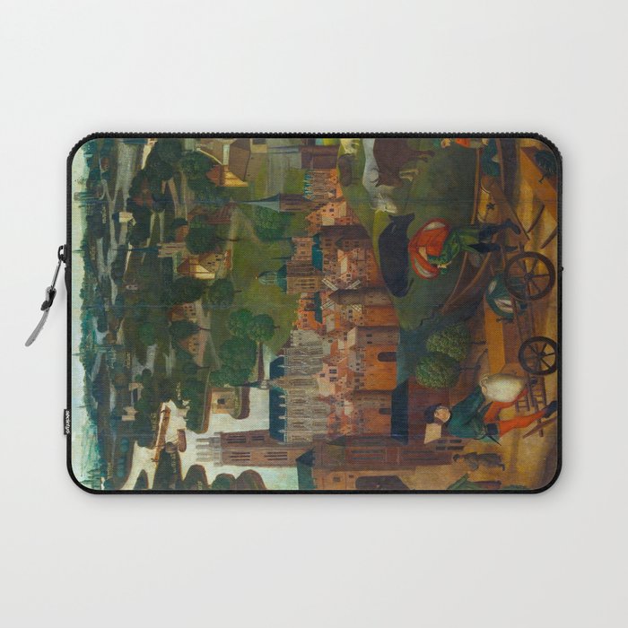 The Saint Elizabethâs Day Flood (c. 1490 - c. 1495) by Master of the St Elizabeth Panels  Laptop Sleeve Gallery Image 1