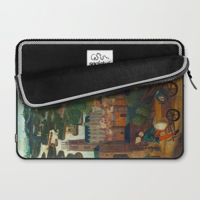 The Saint Elizabethâs Day Flood (c. 1490 - c. 1495) by Master of the St Elizabeth Panels  Laptop Sleeve Gallery Image 2