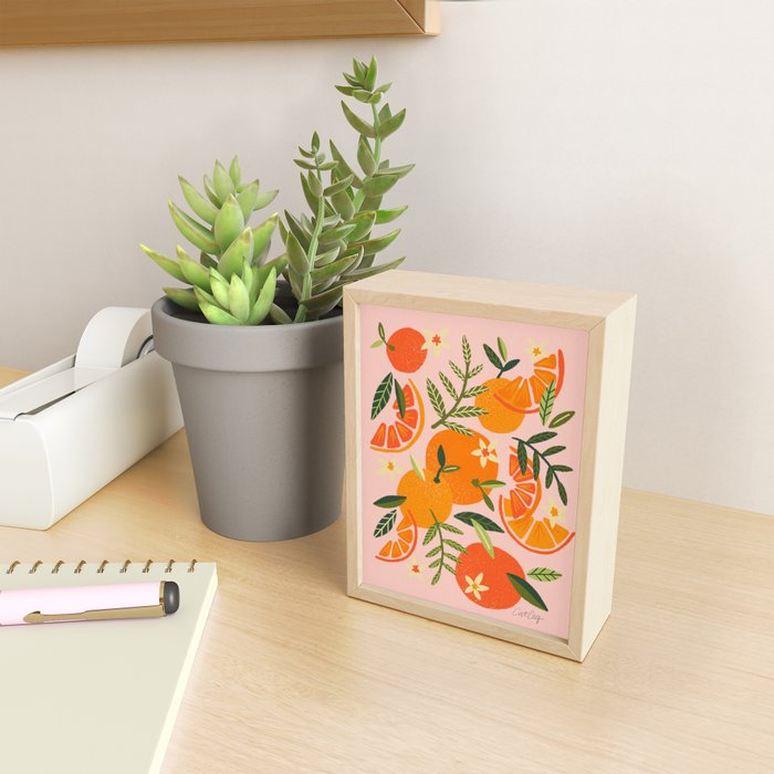 Orange Blooms - Blush Mini Art Print Gallery Image 2