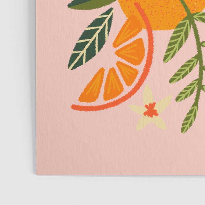Orange Blooms - Blush Poster Gallery Image 3
