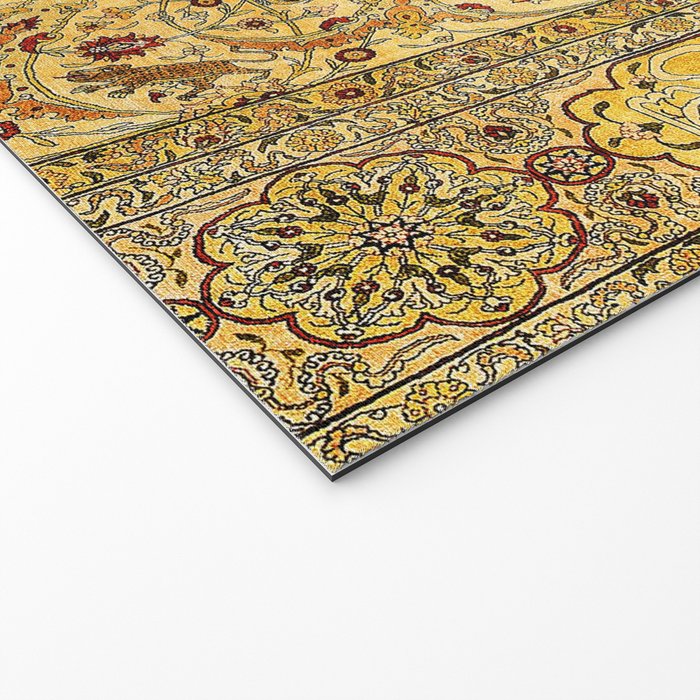 Hereke Northwest Anatolian Silk Rug Print Welcome Mat Gallery Image 2