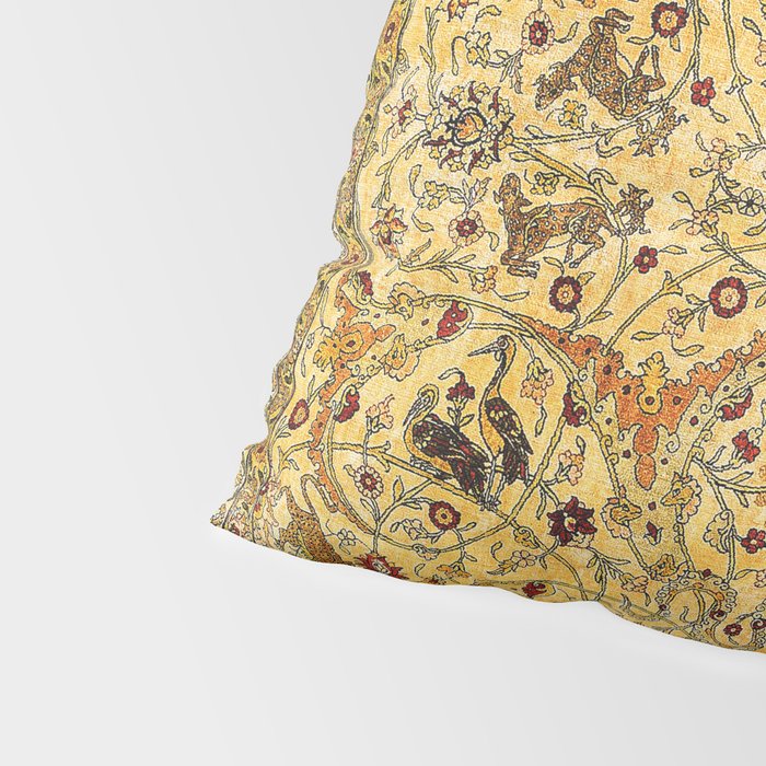 Hereke Northwest Anatolian Silk Rug Print Pillow Sham Gallery Image 4