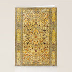 Hereke Northwest Anatolian Silk Rug Print Stationery Card Gallery Image 2