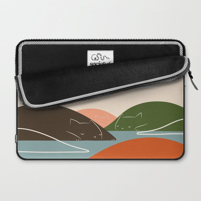Cat Landscape 104 Laptop Sleeve Gallery Image 2