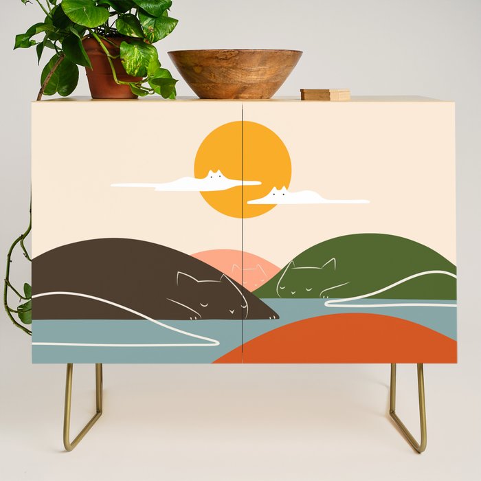 Cat Landscape 104 Credenza Gallery Image 1