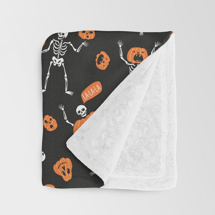Pumpkin costume Throw Blanket Gallery Image 3