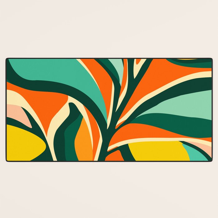 Garden Festival - Abstract Botanical Series Desk Mat Gallery Image 3