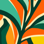 Garden Festival - Abstract Botanical Series Coffee Mug Gallery Image 2