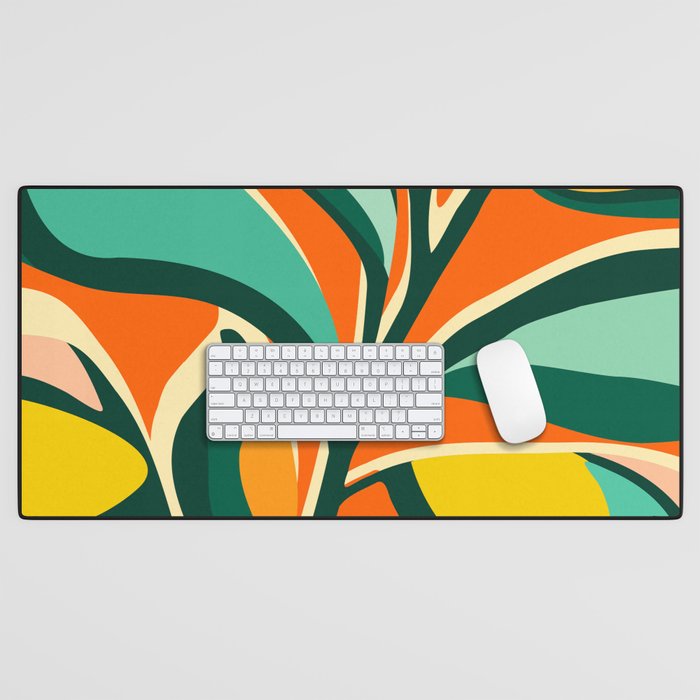 Garden Festival - Abstract Botanical Series Desk Mat Gallery Image 1