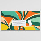 Garden Festival - Abstract Botanical Series Desk Mat Gallery Image 1