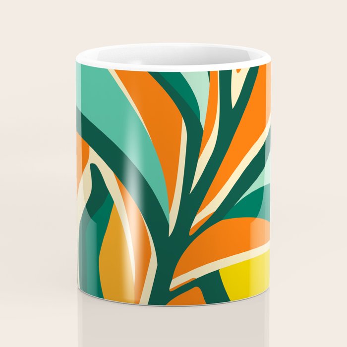Garden Festival - Abstract Botanical Series Coffee Mug Gallery Image 4