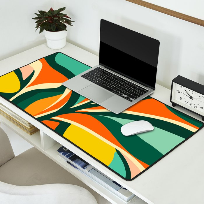 Garden Festival - Abstract Botanical Series Desk Mat Gallery Image 2