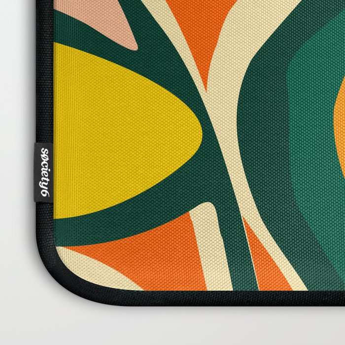 Garden Festival - Abstract Botanical Series Laptop Sleeve Gallery Image 3