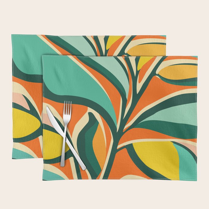 Garden Festival - Abstract Botanical Series Placemat Gallery Image 1