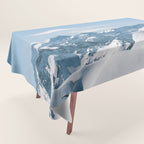 Snowy mountain range Tablecloth Gallery Image 1