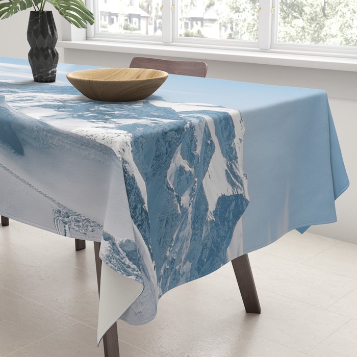 Snowy mountain range Tablecloth Gallery Image 3