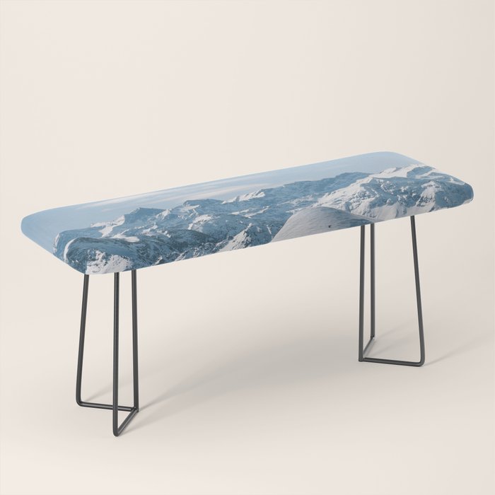 Snowy mountain range Bench Gallery Image 1