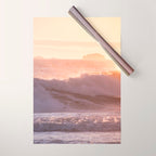 Ocean sunset Wrapping Paper Gallery Image 1