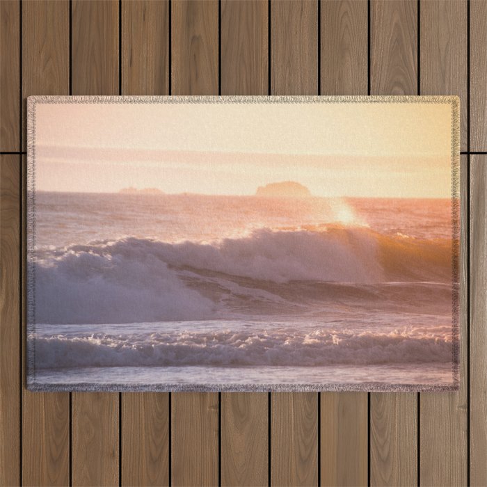 Ocean sunset Outdoor Rug Gallery Image 1
