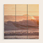 Ocean sunset Wood Wall Art Gallery Image 1