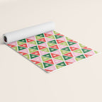 Retro Christmas Triangles Yoga Mat Gallery Image 2