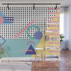 Memphis Pattern 5 - 80s - 90s - Retro Wall Mural Gallery Image 1