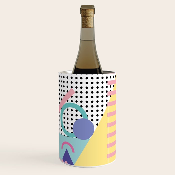 Memphis Pattern 5 - 80s - 90s - Retro Wine Chiller Gallery Image 3
