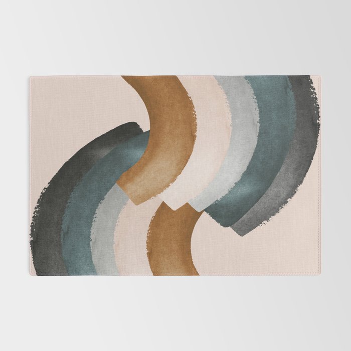 Brushstroke rainbows Rug Gallery Image 2