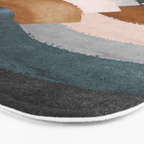 Brushstroke rainbows Bath Mat Gallery Image 3