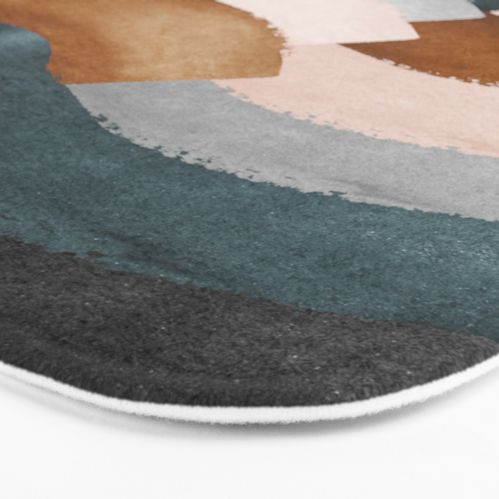 Brushstroke rainbows Bath Mat Gallery Image 3