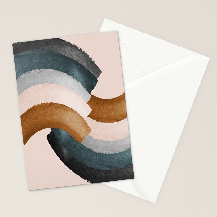 Brushstroke rainbows Stationery Card Gallery Image 2
