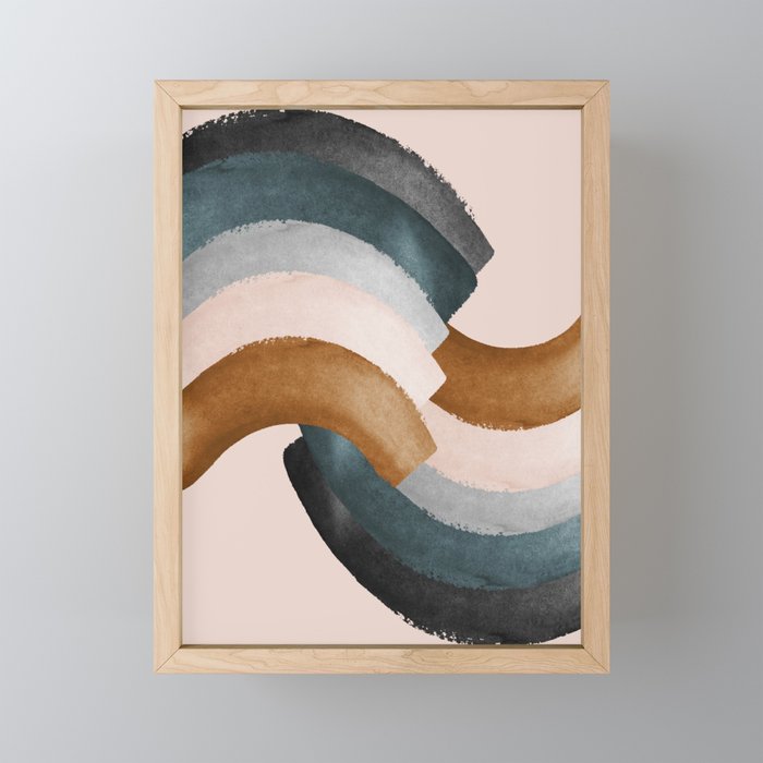 Brushstroke rainbows Mini Art Print Gallery Image 1