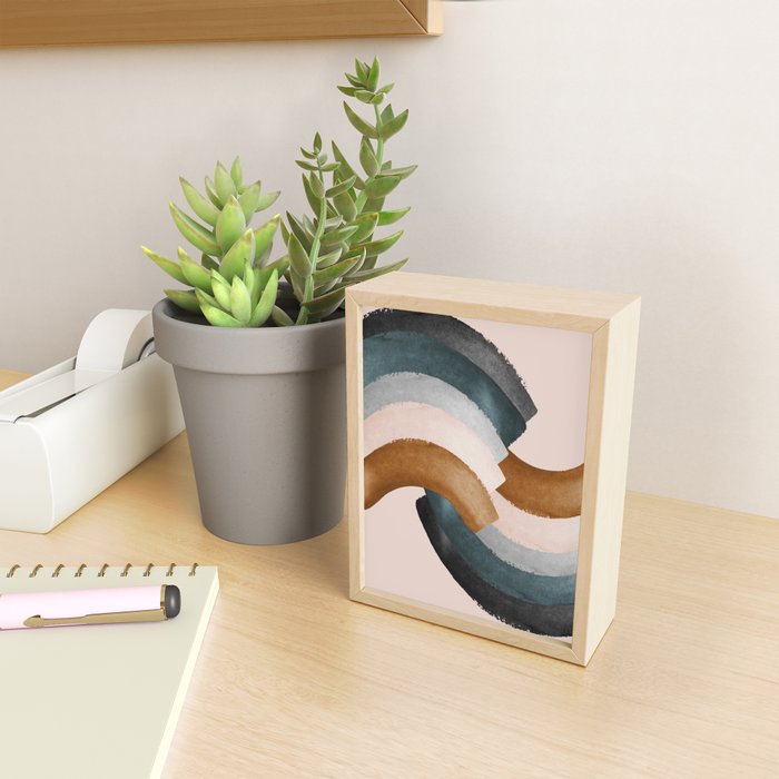 Brushstroke rainbows Mini Art Print Gallery Image 2